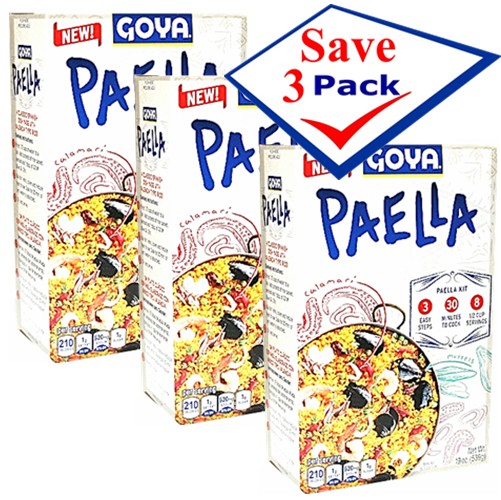 Goya Seafood Paella 19 Oz  6  Servings  Pack of 3